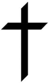 Kreuz modern, ca. 6cm hoch